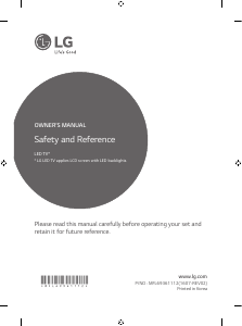 Brugsanvisning LG 55UH950V LED TV