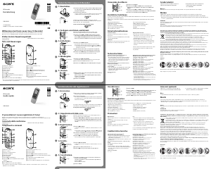 Manual Sony ICD-BX140 Gravador de voz