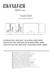 Manuale Aiwa ABT-1200 Konagai Tostapane