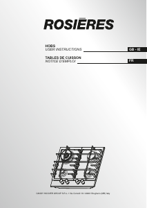 Manual Rosières RHG6DDK3X Hob
