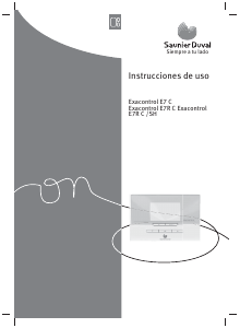 Manual de uso Saunier Duval Exacontrol E7 C Termostato