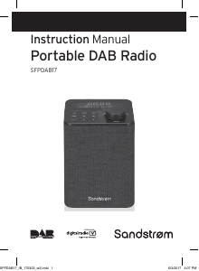 Handleiding Sandstrøm SFPDAB17 Radio