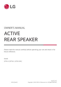 Manual LG SPT8-S Home Theater System