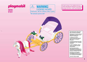Mode d’emploi Playmobil set 6856 Princess Calèche royale avec cheval à coiffer