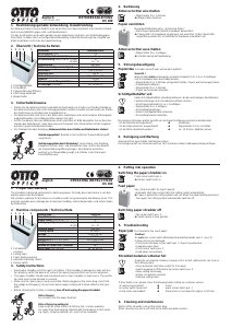 Handleiding OTTO OS-300 Papiervernietiger