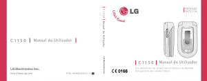 Manual LG C1150 Telefone celular