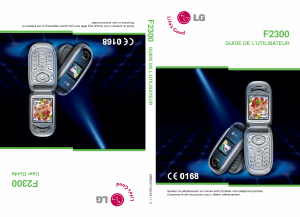 Manual LG F2300BK Mobile Phone