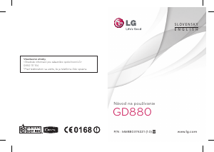 Návod LG GD880 Mobilný telefón