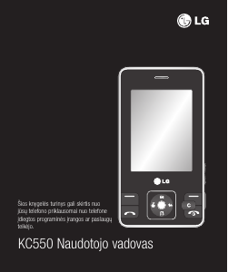 Rokasgrāmata LG KC550 Mobilais tālrunis