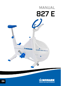 Bruksanvisning Monark 827 E Motionscykel