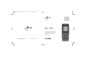 Bruksanvisning LG KG130 Mobiltelefon