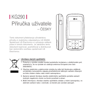 Návod LG KG290 Mobilný telefón