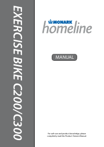 Bruksanvisning Monark Homeline C300 Motionscykel