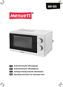 Instrukcja Menuett 801-035 Kuchenka mikrofalowa