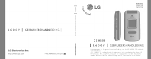 Mode d’emploi LG L600V Téléphone portable