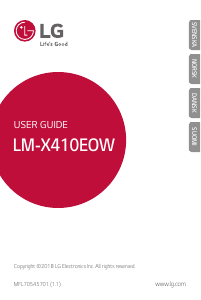 Käyttöohje LG LMX410EOW Matkapuhelin