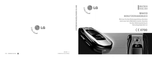 Bedienungsanleitung LG M4410 Handy