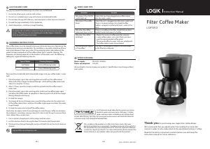 Handleiding Logik L12FCB12 Koffiezetapparaat