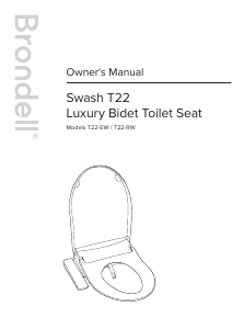 Mode d’emploi Brondell T22-EW Abattant WC