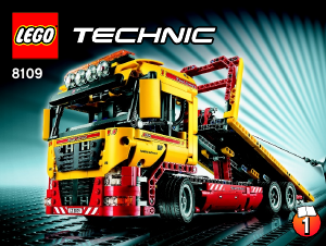 Instrukcja Lego set 8109 Technic Ciężarówka z platformą