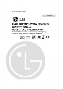 Manual LG LAC-M1600R Car Radio