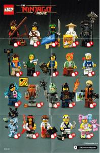 Bruksanvisning Lego set 71019 Collectible Minifigures The Ninjago Movie Series