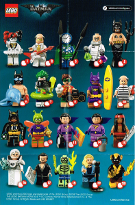 Bedienungsanleitung Lego set 71020 Collectible Minifigures The Lego Batman Movie Serie 2