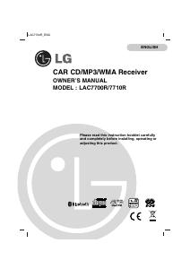 Bruksanvisning LG LAC7710R Bilradio