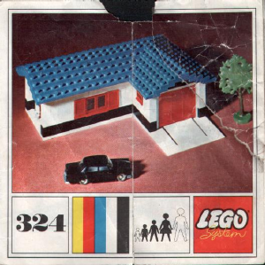 Handleiding Lego set 324 Basic Huis met garage