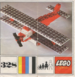 Handleiding Lego set 328 Basic Dubbeldekker vliegtuig