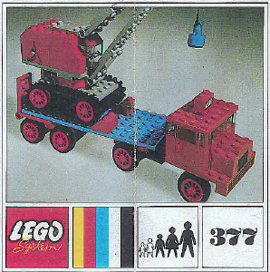 Manual Lego set 377 Basic Crane and float truck