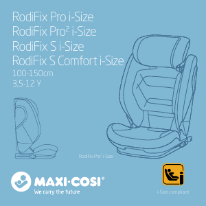 Manual Maxi-Cosi RodiFix S Comfort i-Size Cadeira auto