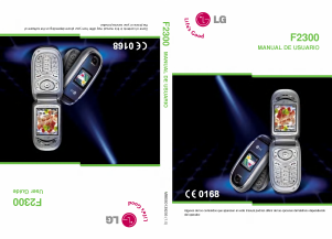 Manual de uso LG F2300 Teléfono móvil