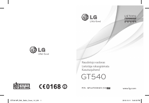 Rokasgrāmata LG GT540 Mobilais tālrunis