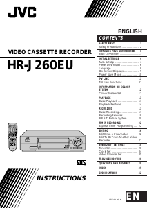Manual JVC HR-J260EU Video recorder