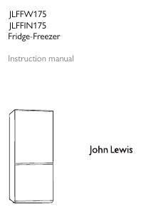 Handleiding John Lewis JLFFIN 175 Koel-vries combinatie