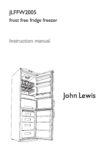 Handleiding John Lewis JLFFW 2005 Koel-vries combinatie
