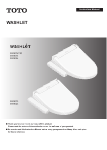 Bruksanvisning TOTO SW302301 Toalettsits