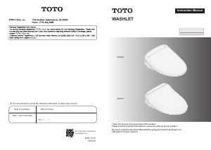 Bruksanvisning TOTO SW321601 Toalettsits