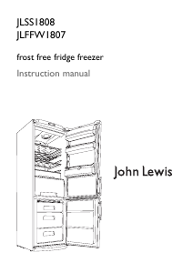 Handleiding John Lewis JLSS 1808 Koel-vries combinatie