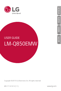 Brugsanvisning LG LMQ850EMW Mobiltelefon