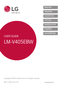 Manual LG LMV405EBW Telefon mobil