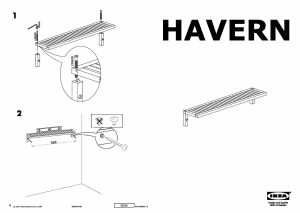 Használati útmutató IKEA HAVERN Polc