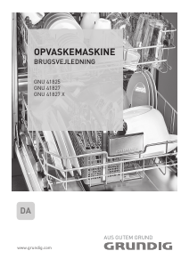 Brugsanvisning Grundig GNU 41827 X Opvaskemaskine