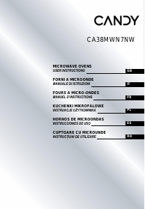 Bruksanvisning Candy CA38MWN7NW Mikrovågsugn