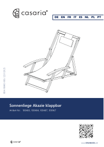 Manual de uso Casaria 100484 Silla de jardín
