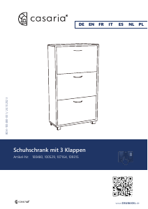 Instrukcja Casaria 100480 Szafka na buty