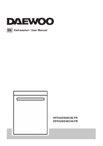 Bruksanvisning Daewoo DFFA2XD45C40-FR Diskmaskin