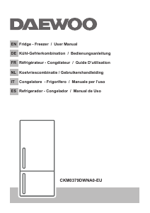 Bedienungsanleitung Daewoo CKM0379DWNA0-EU Kühl-gefrierkombination