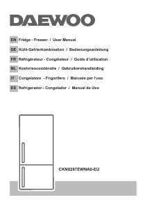 Manual de uso Daewoo CKN0287EWNA0-EU Frigorífico combinado